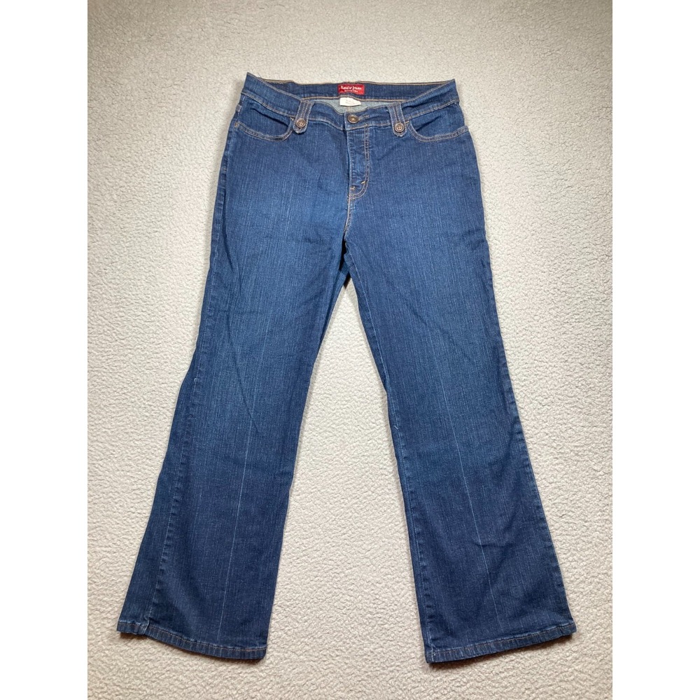 Levis Jeans Women's 14P Medium Blue  Perfectly Slimming Bootcut Mid Rise Denim‎
